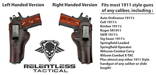 Relentless Tactical The Defender Leather IWB Holster - Fits Most